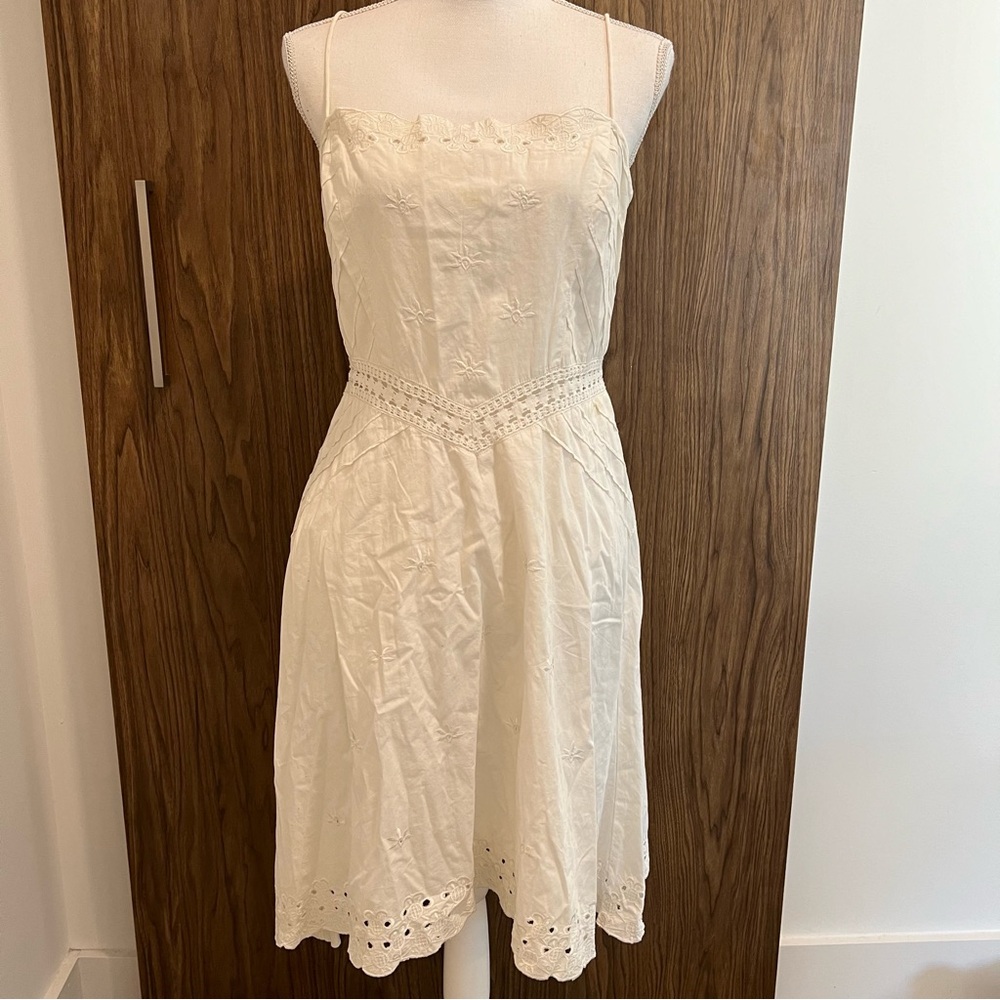 NWT Diane Von Furstenburg Eyelet White Dress